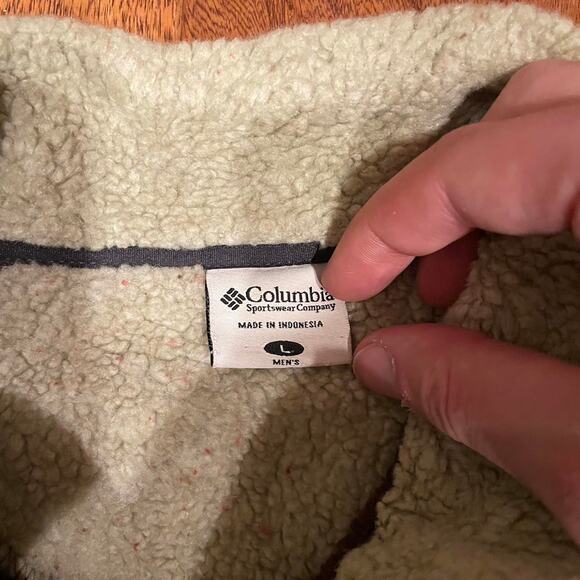 Burgundy columbia quarter zip fleece - Picture 3 of 3